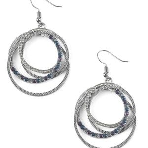 Elegantly Entangled - Paparazzi Earrings